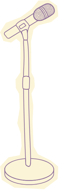 Microphone on a stand